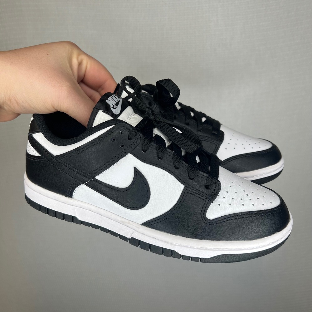 Nike Dunk Low Panda White Black Womens Sneakers DD1503-101 Size 6